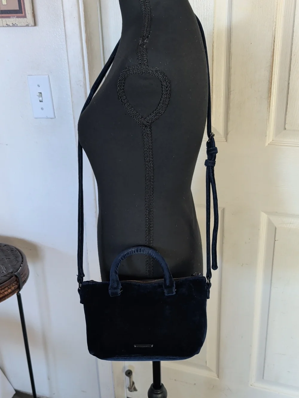 Rebecca Minkoff Velvet Navy Blue Crossbody Bag